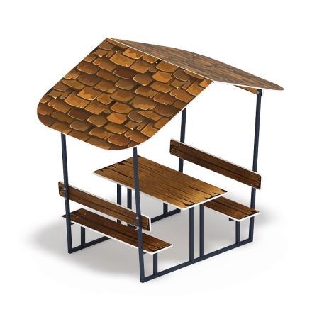 Столик детский с навесом - МФ 31.01.08-04, фото 1