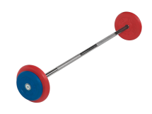 Штанга неразборная &quot;Barbell&quot; с цветными дисками d 25 мм, 20 кг