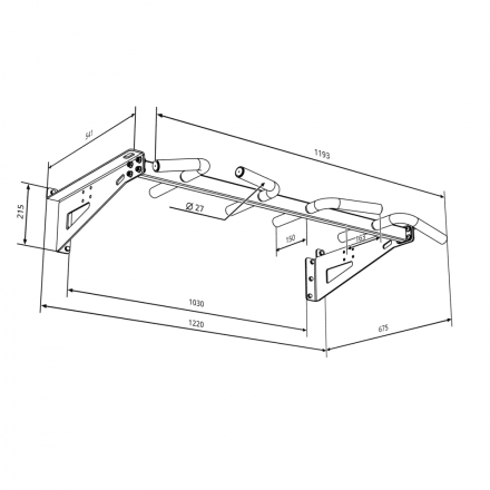 Турник настенный «Мультихват PRO 27 L», фото 5