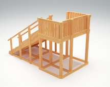 Зимняя деревянная горка “Зима wood” -3