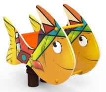 Качели на пружине «Рыбка», паттерн "Этник" КЧ032.01 Качели на пружине «Рыбка», паттерн "Этник" КЧ032.01