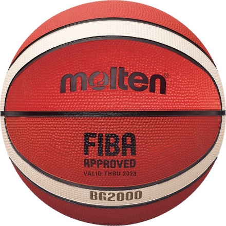 Мяч баск. &quot;MOLTEN B7G2000&quot;  р.7, FIBA Appr Level III, 12 пан., резина, бут.кам,нейл.корд,ор-беж-чер, фото 1