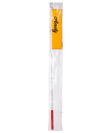 Лента для художественной гимнастики AGR-201 4м, с палочкой 46 см, оранжевый, фото 4
