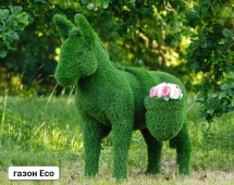 Топиари Ослик с кашпо газон Premium