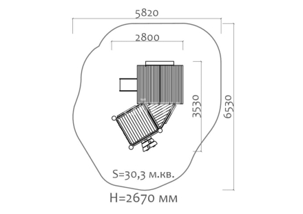 Игровой комплекс Эко 070002 для детской площадки, фото 3
