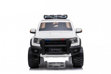 Детский электромобиль Ford Ranger Raptor Police с мигалками - DK-F150RP-WHITE, фото 8