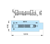 Паровозик с двумя вагончиками Т507 
