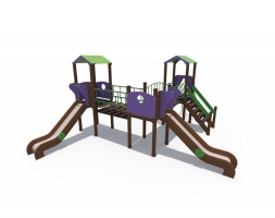 Детский игровой комплекс Браун Наш дворик Н-1200 ДИО 04061, фото 4