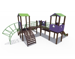 Детский игровой комплекс Браун Наш дворик Н-1200 ДИО 04061, фото 3