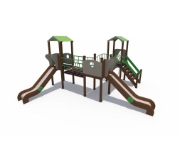 Детский игровой комплекс Браун Наш дворик Н-1200 ДИО 04061, фото 2