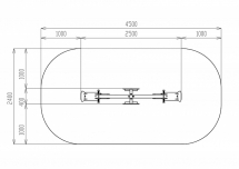 Качалка балансир со спинкой Лошадка - ИО 21.М.01.02-П.01