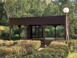 Современная беседка ГОРИЗОНТ ЛОНГ, фото 1 Современная беседка ГОРИЗОНТ ЛОНГ, фото 1