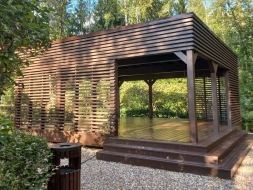 Современная беседка ГОРИЗОНТ ЛОНГ, фото 2 Современная беседка ГОРИЗОНТ ЛОНГ, фото 2