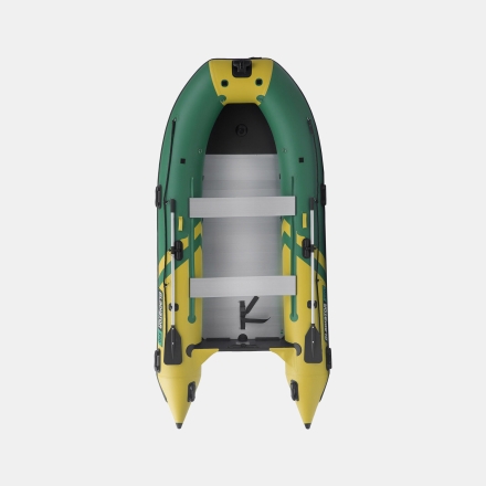 Gladiator C 370 AL ACTIVE Зелено-оливковый моторная лодка ПВХ Алюминиевый пайол, фото 4