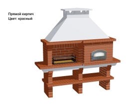 Печь Аристократ 760 Прямоугольный кирпич желтый, фото 3