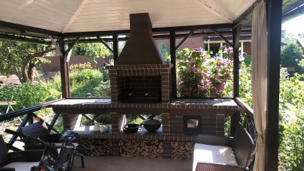 Печь Аристократ 7142 Радиальный кирпич красный, фото 2