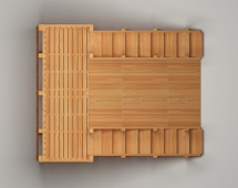 Зимняя деревянная горка “Зима wood”-4