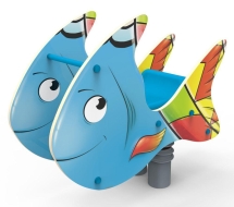 Качели на пружине «Рыбка», паттерн "Фэнтази" КЧ032.02 Качели на пружине «Рыбка», паттерн "Фэнтази" КЧ032.02