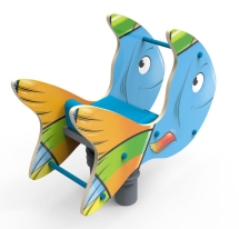 Качели на пружине «Рыбка», паттерн "Фэнтази" КЧ032.02 Качели на пружине «Рыбка», паттерн "Фэнтази" КЧ032.02