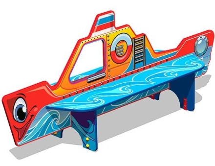 Скамейка детская Катерок У1 СП223 для игровой площадки, фото 1