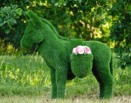 Топиари Ослик с кашпо газон Deluxe, фото 9