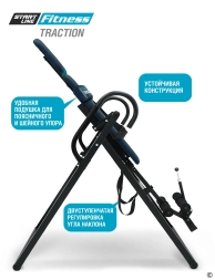 Инверсионный стол TRACTION сине-бирюзовый с подушкой, фото 6