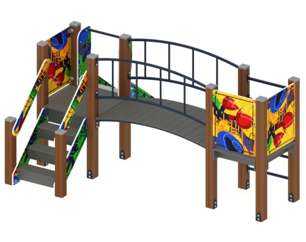 Детская игровая площадка Карапуз Граффити ДИК 1.001.03-03 Н=750, фото 3