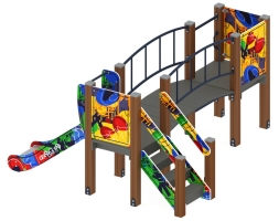 Детская игровая площадка Карапуз Граффити ДИК 1.001.03-03 Н=750, фото 4