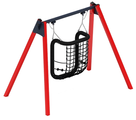 Качели М1 (красный) - ИО 11.М.08.01-01, фото 4
