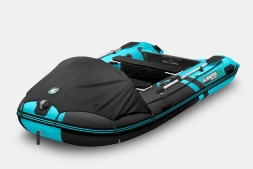 Gladiator C 370 AL ACTIVE Черно-бирюзовый моторная лодка ПВХ Алюминиевый пайол, фото 1