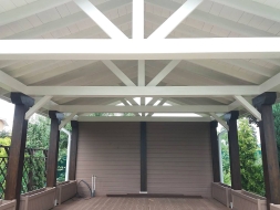 Деревянный навес КЕМБРИДЖ Несущий каркас, фото 8