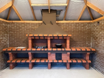 Печь Аристократ 736 Прямоугольный кирпич красный, фото 1