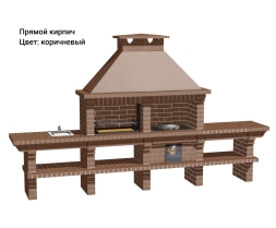 Печь Аристократ 736 Прямоугольный кирпич красный, фото 10