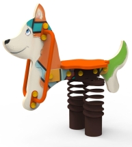 Качели на пружине «Хаски», паттерн "Этник" КЧ034.01 Качели на пружине «Хаски», паттерн "Этник" КЧ034.01