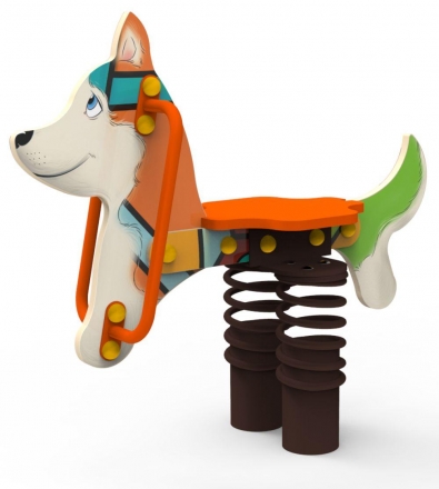 Качели на пружине «Хаски», паттерн "Этник" КЧ034.01, фото 1