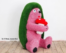 Топиари ежик Лори, H=120 см, газон Deluxe+Eco