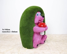 Топиари ежик Лори, H=120 см, газон Deluxe+Eco