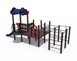 Игровой комплекс для детей на дачу Созвездие Н-750, фото 4