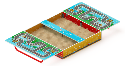 Песочница с крышкой средняя (Игра) - ИО 5.01.11-02, фото 4