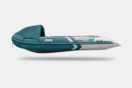 Gladiator C 370 AL ACTIVE Морской зеленый-белый моторная лодка ПВХ Алюминиевый пайол, фото 3