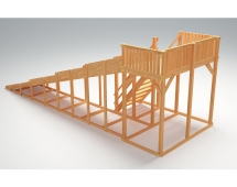 Зимняя деревянная горка “Зима wood”-6