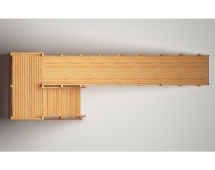 Зимняя деревянная горка “Зима wood”-6