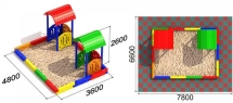Песочный дворик 3 для детской площадки