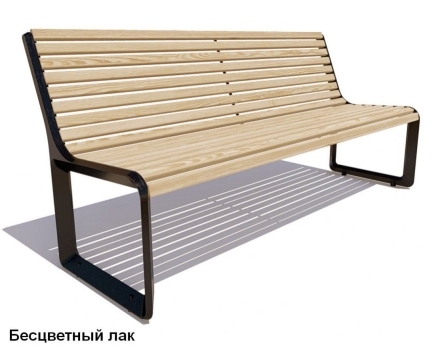 Скамейка чугунная Милан, Лиственница 0,6 м, фото 2