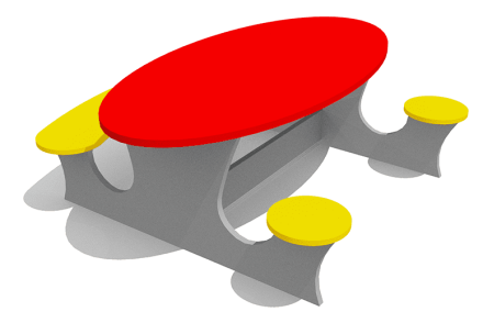 Детский столик ВСТ 1297 для игровой площадки, фото 1