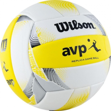 Мяч волейбольный &quot;Wilson AVP Replica&quot;, размер 5, бело-желтый, фото 1