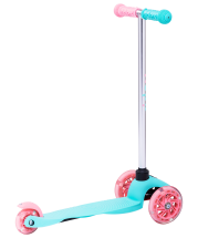 Самокат 3-колесный Zippy 3D, 120/80 мм, мятный