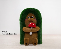 Топиари ежик Лори, H=160 см, газон Eco + Deluxe