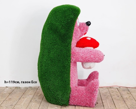 Топиари ежик Лори, H=160 см, газон Eco + Deluxe, фото 9