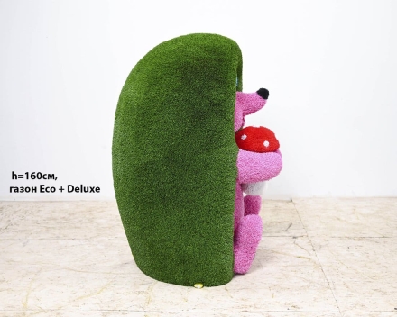 Топиари ежик Лори, H=160 см, газон Eco + Deluxe, фото 3